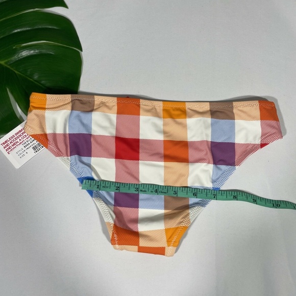 NWT Solid & Striped [‎ SZ Small ] Elle Bikini Bottom Beach Plaid - Picture 9 of 12